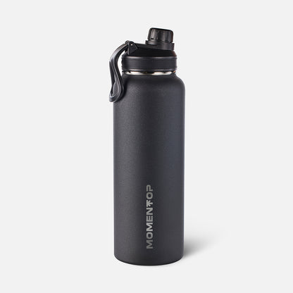 BOTELLA DEPORTIVA DE 4Ooz MOMENTOP™ | DOBLE NEGRO 